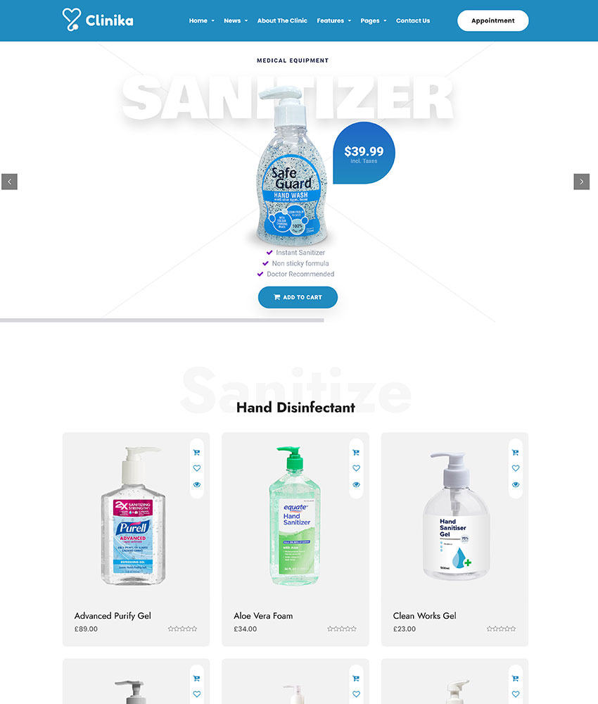 clinika – home hand sanitizer clinika – home hand sanitizer